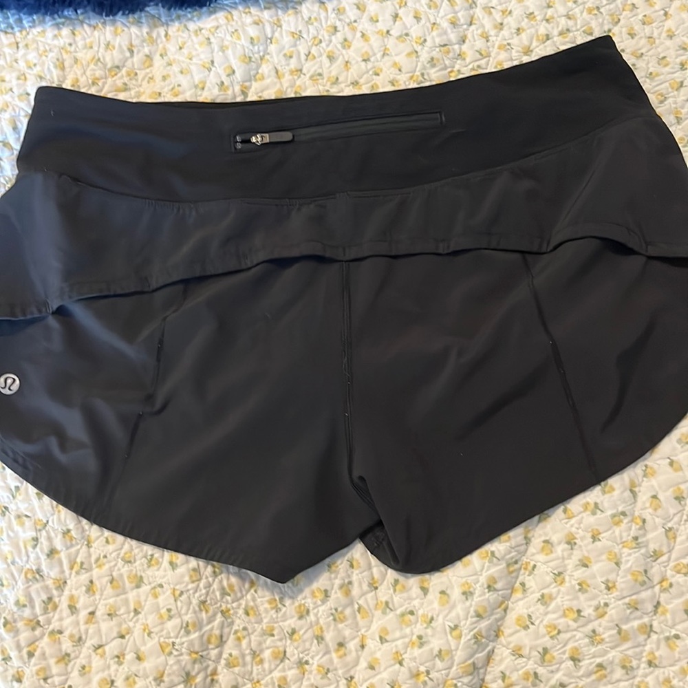 Lululemon Black Speed Up Shorts Size 8